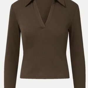 Veronica Beard Kearney Long-Sleeve Polo